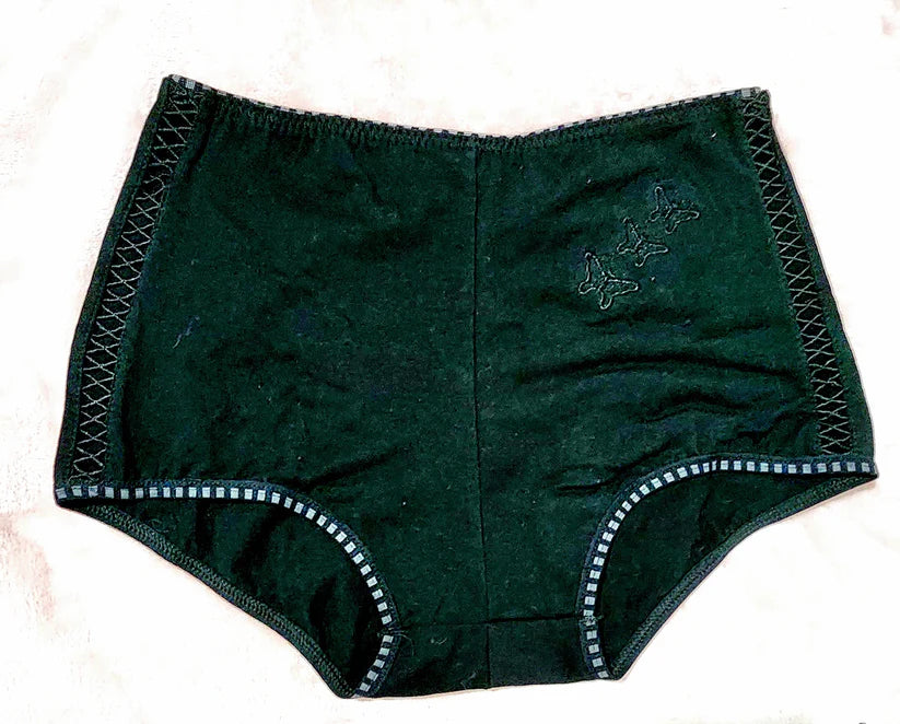 Pantie negra mariposa