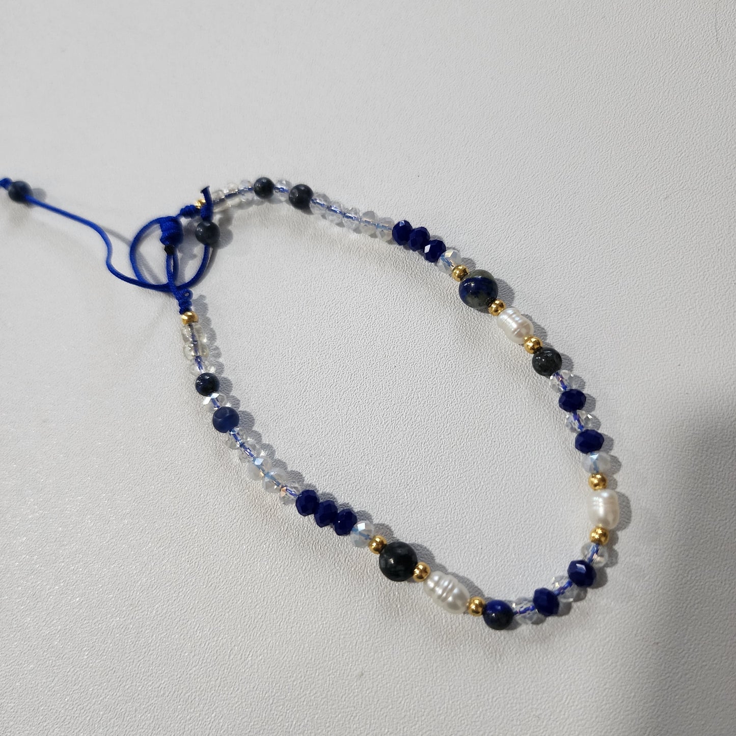 Tobillera de Cuarzo Azul