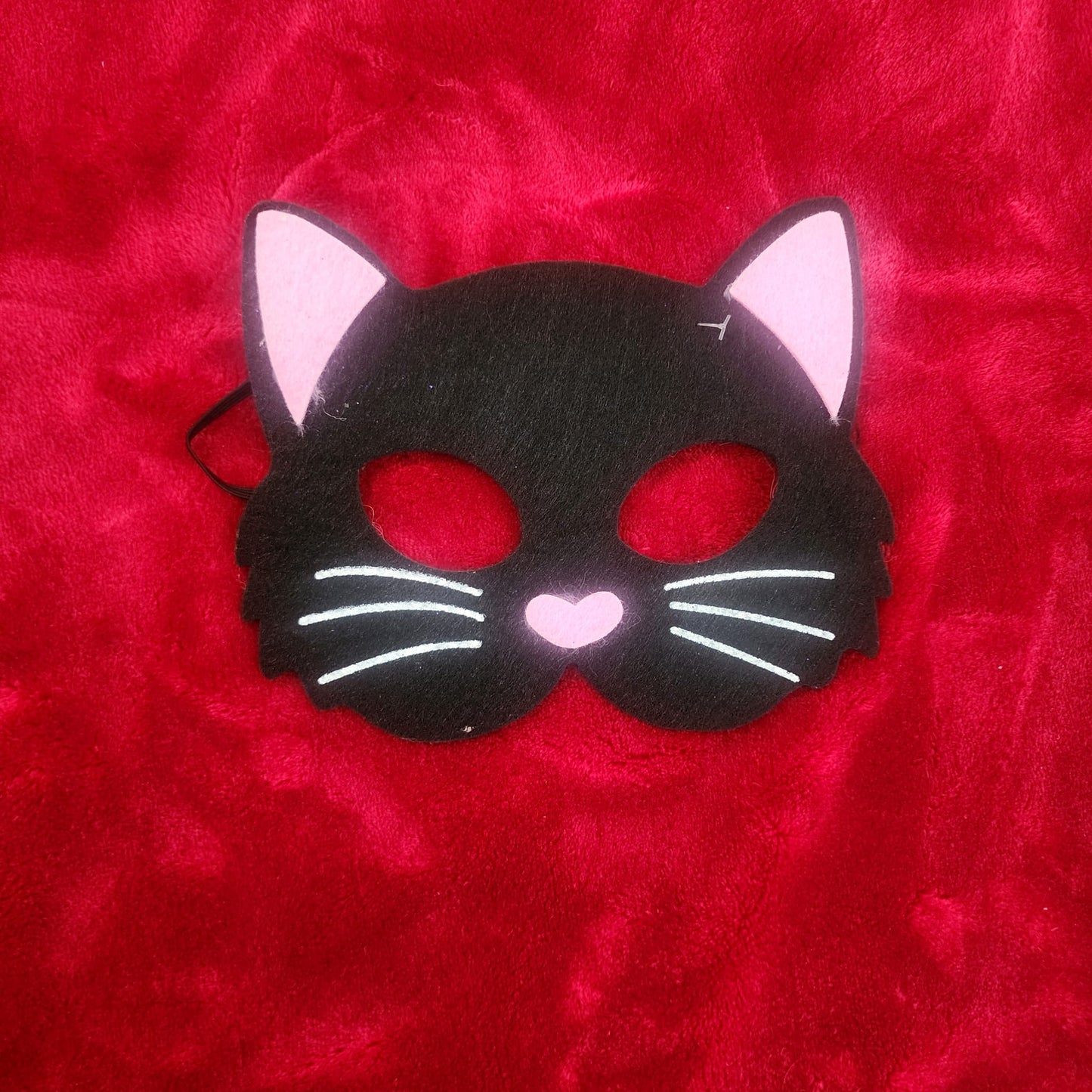 ANTIFAZ - Máscara de gato -Hecha con fieltro y elástico