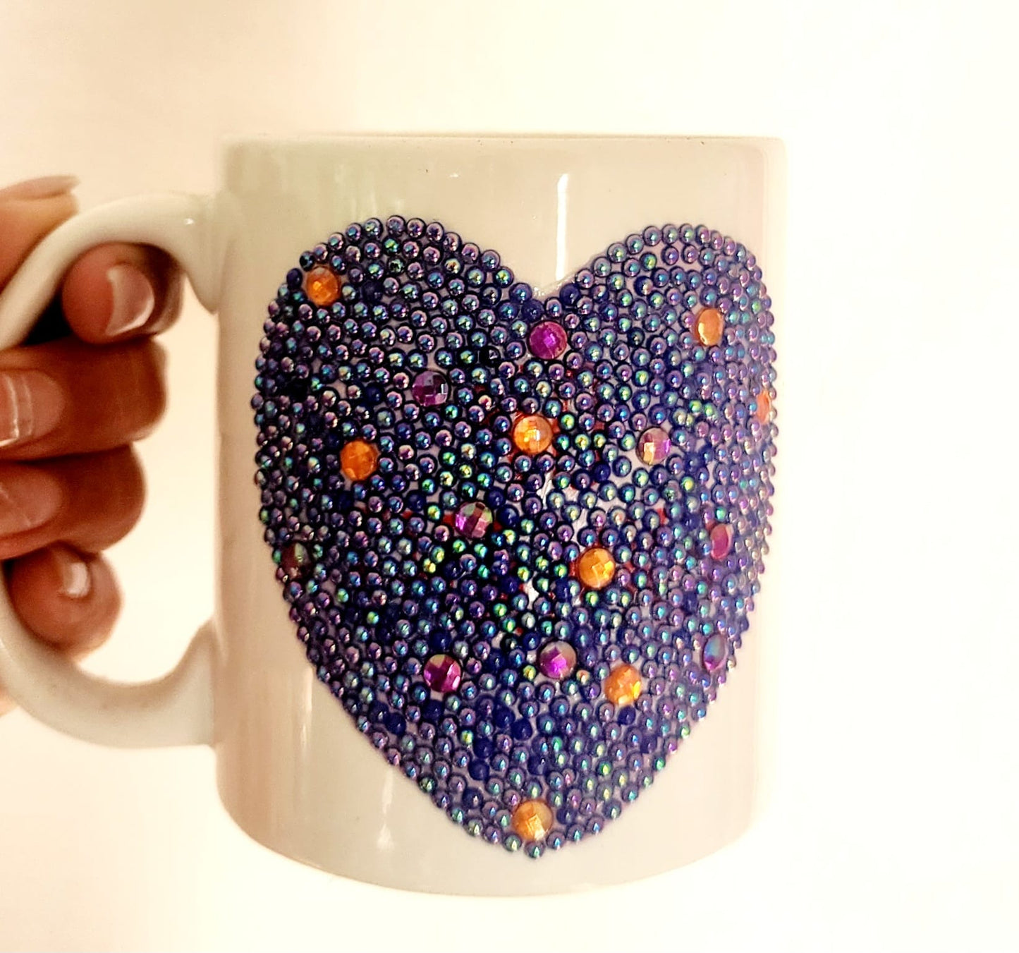 Taza de Corazón Violeta
