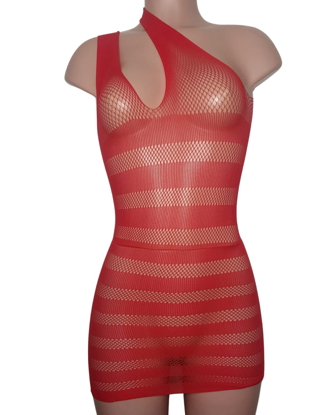 Babydoll Bodystocking Rojo