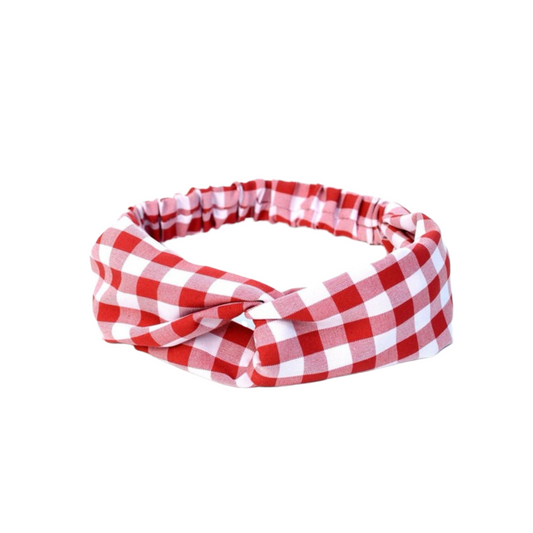 Bandana vino de cuadros