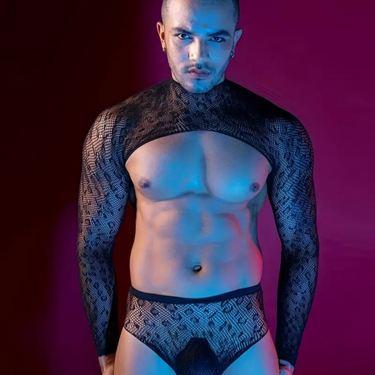 Bodystocking dos piezas de hombre