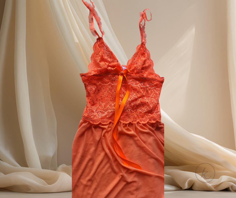 Babydoll de lujo con cuarzo rosado