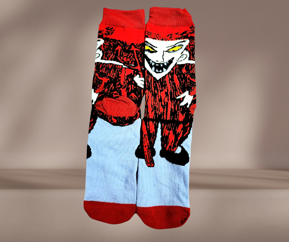 MEDIAS DIVERTIDAS DEMON- Estampado de Demon - Ordena por WhatsApp