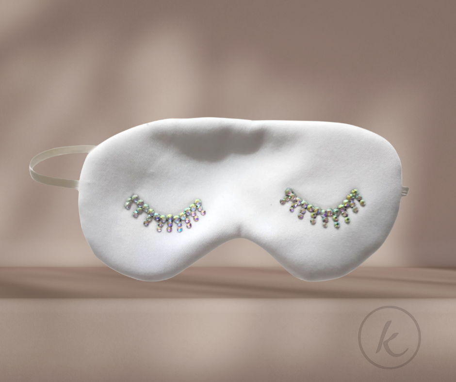 ANTIFAZ PARA DORMIR - BLANCO - con pestañas