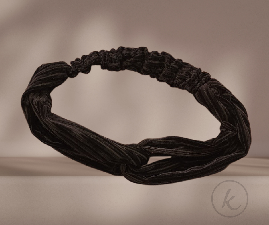 BANDANA - para el pelo color negro