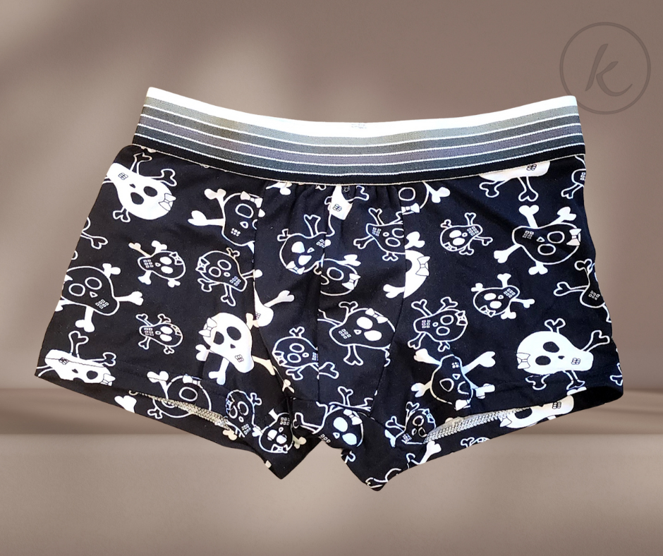 BOXER DE NIÑOS - Estampado de Carabela con elástico en la cintura