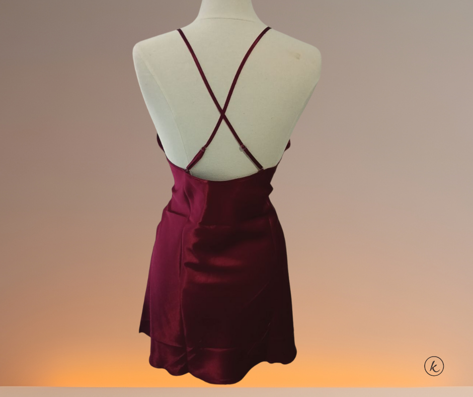 LENCERIA CAMISON VINO - Tamaño Large