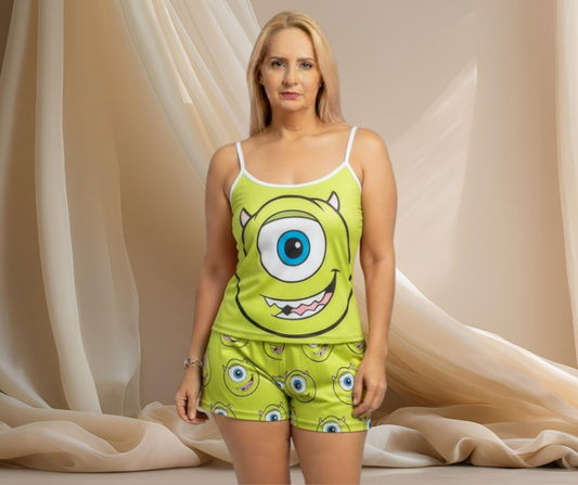 MIKE WAZOOWSKII - Pijama de pantalon - Piel de Durazno - hecha en Colombia - One Size Plus