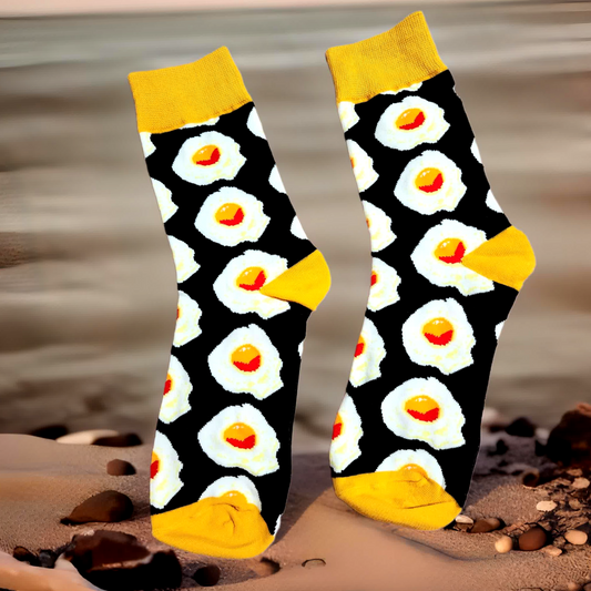 Huevos fritos medias divertidas