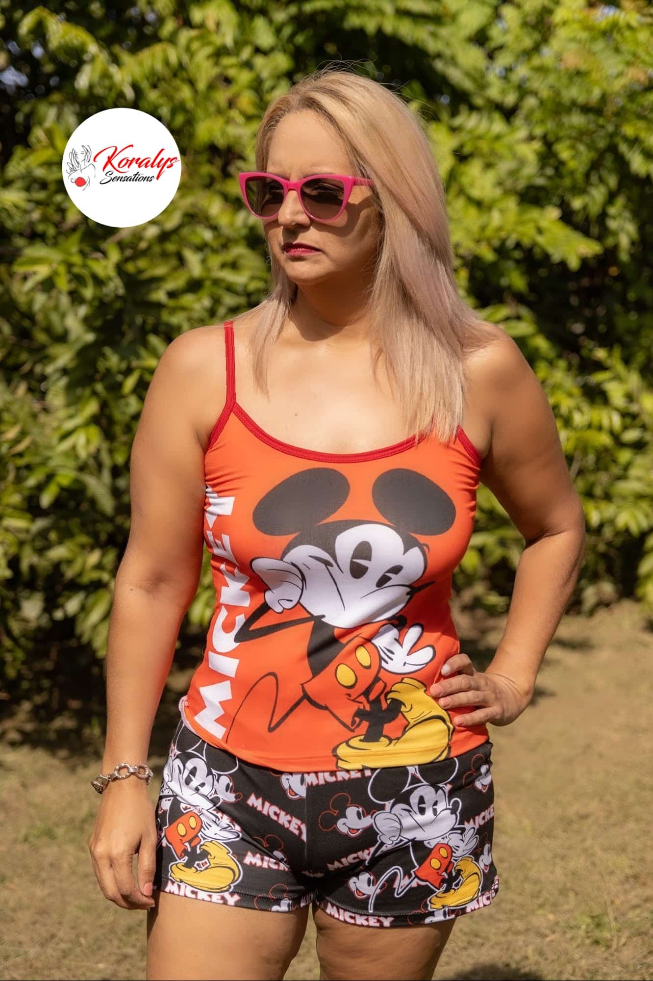 MAGICA- Pijama d (Ordena por WhatsApp)e Mickey Mousee - Hecha en Colombia -Piel de Durazno - Tamaño One Size