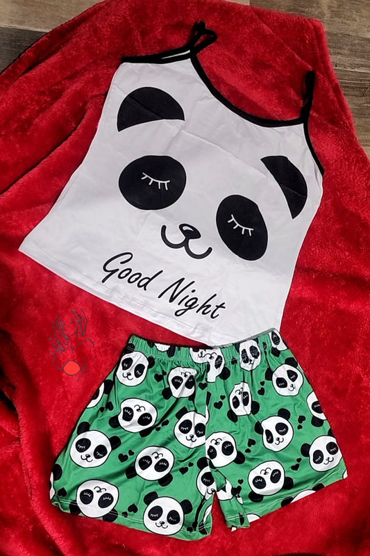 Pijama de pantalón corto Panda One Size Plus