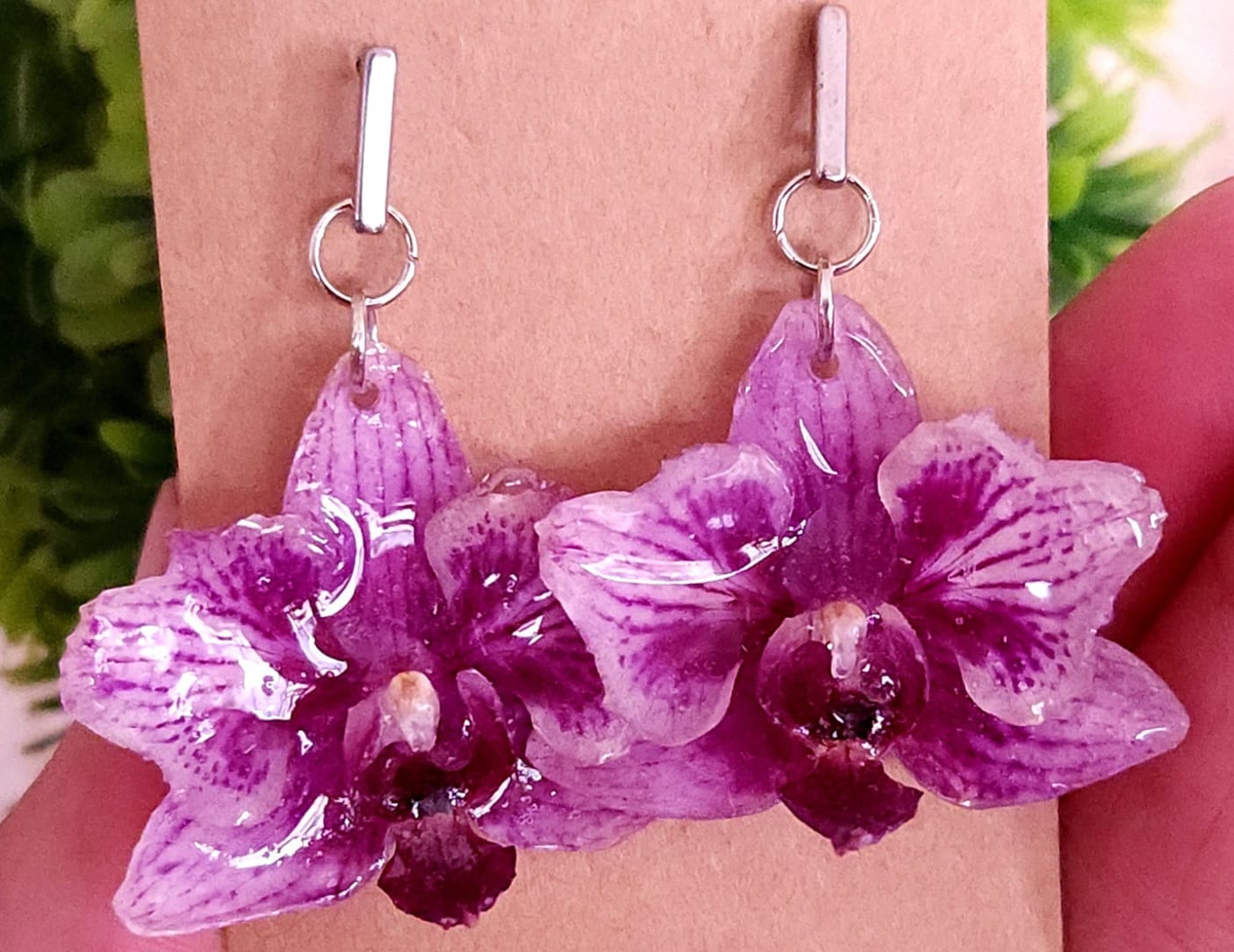Pantallas de Orquídeas violetas