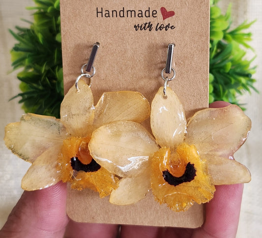 Pantalla de orquídeas amarillas