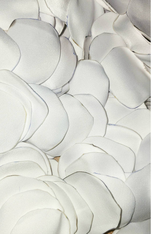 Pétalos De Tela Color Blanco