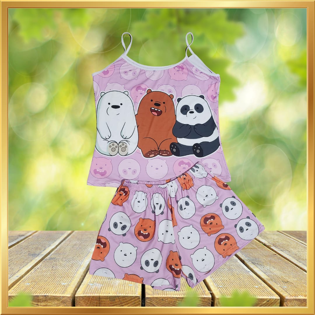 Pijama de pantalón corto de los Tres Osos plus size