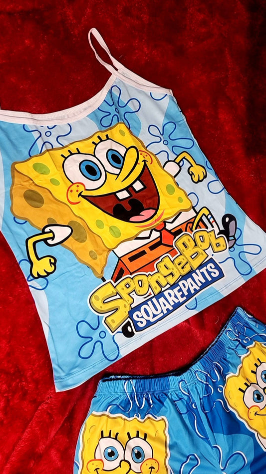 Pijama de pantalón corto Sponge Bob One Size Plus