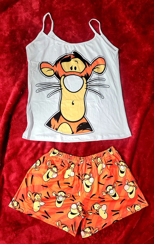 Pijama pantalón corto de tiger