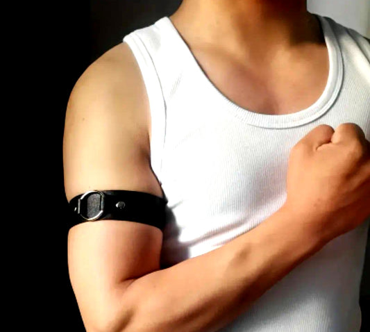 Brazaletes de cuero sintético para hombre, pulsera de guantelete, armadura medieval, disfraz de caballero