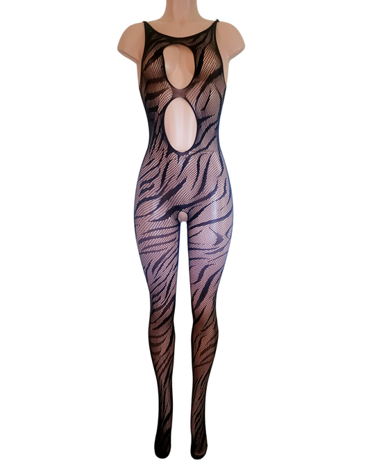 Bodystocking plus negro