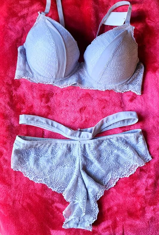Set de dos piezas gris 38B-XL