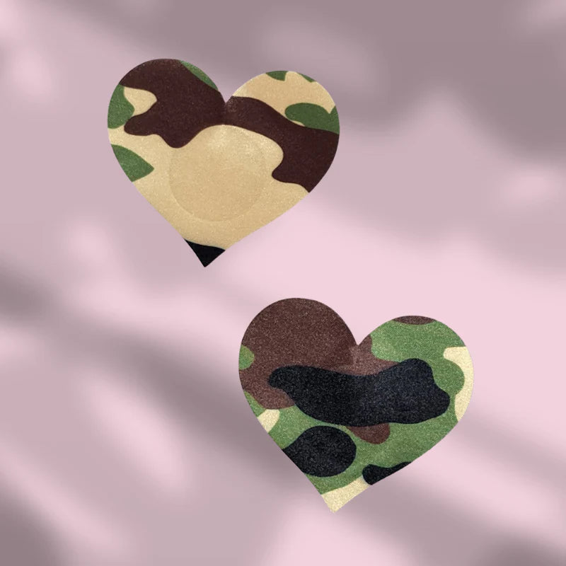 Tapa pezon Corazón de camuflaje Nipples o tapa pezones #74