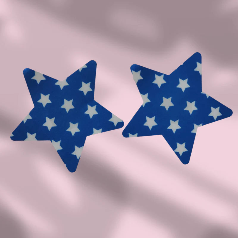 Estrella azul con estrella Nippies o tapa pezones #65 #24