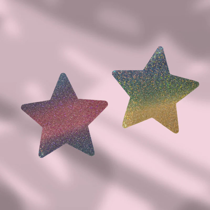 Estrellas de colores pasteles nippies o tapa pezones #88
