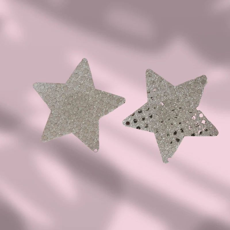 TAPAPEZONES - Color plata - Forma de estrella - Rehusables