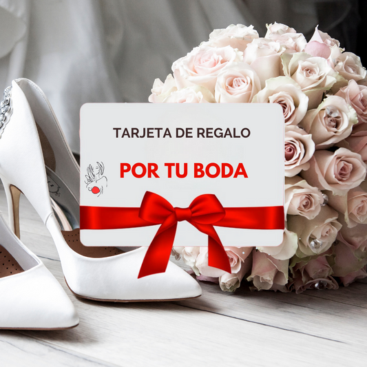 Tarjeta de regalo para Boda y luna de miel