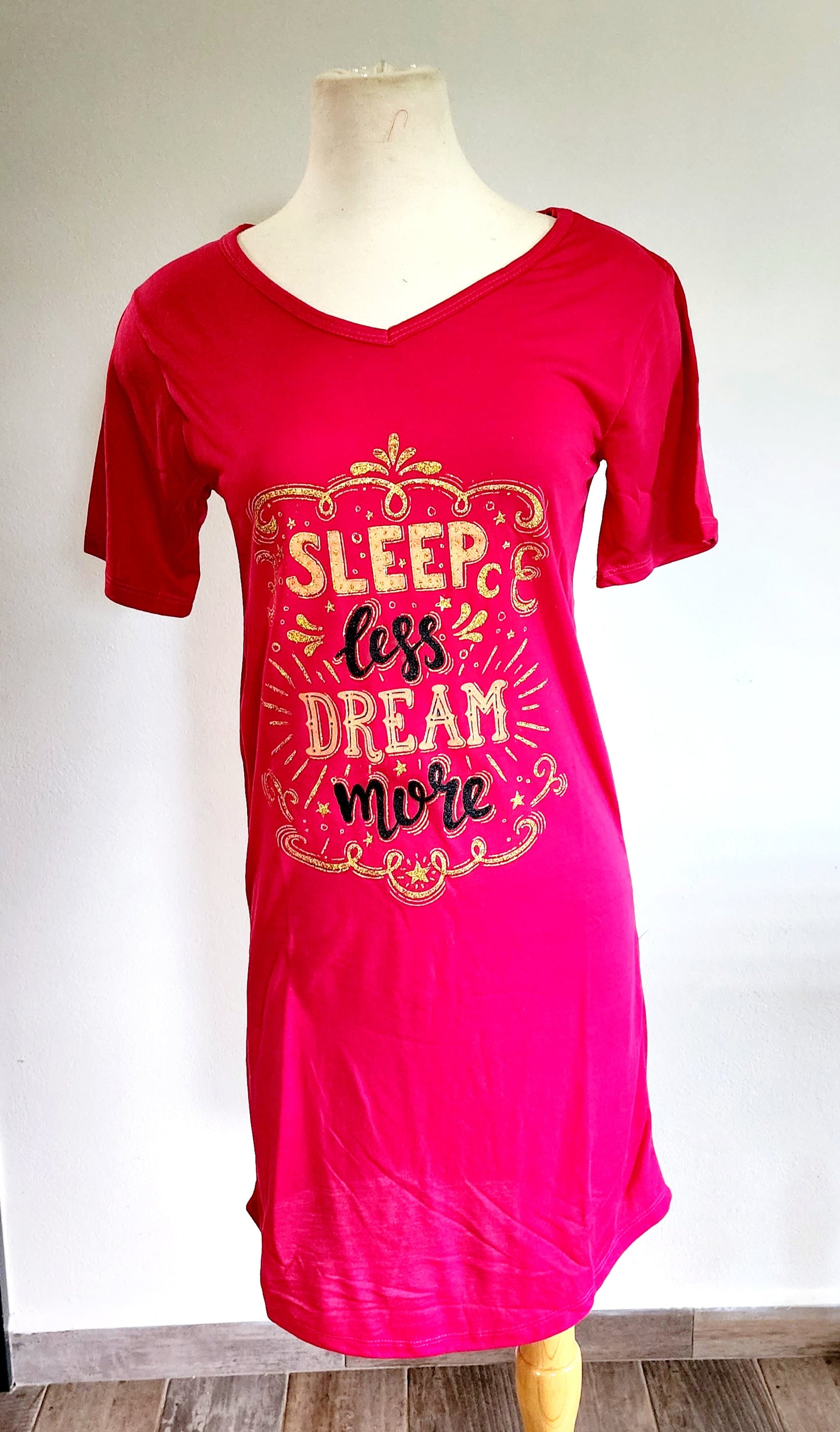 PIJAMA TIPO VESTIDO -Fucsia- Sleep Dream