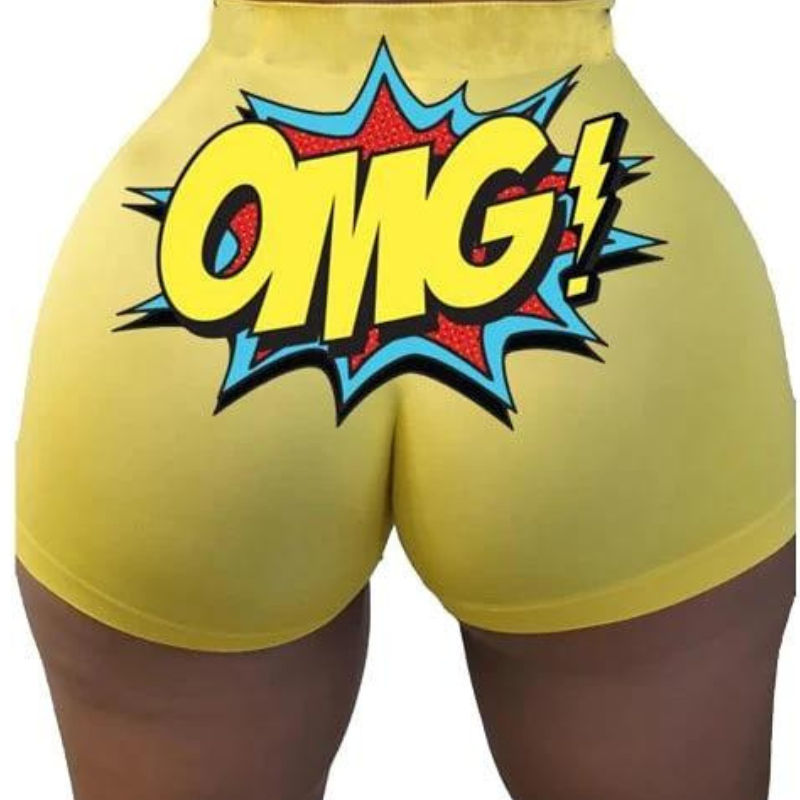 Pantalón corto amarillo omg