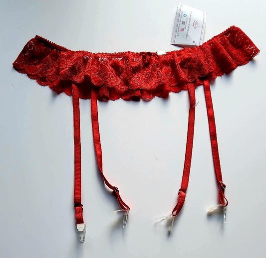 Sostenedor  con encaje Rojo