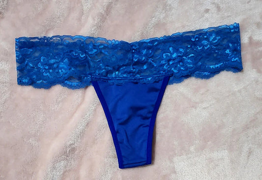 Pantie color azul royal tanga