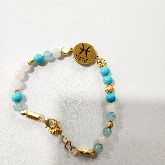 Pulsera de Piscis con sus piedras naturales