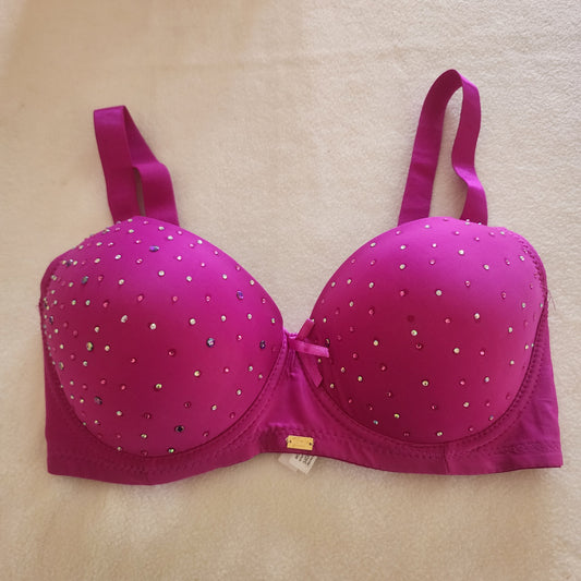 34DD fucsia con cristales