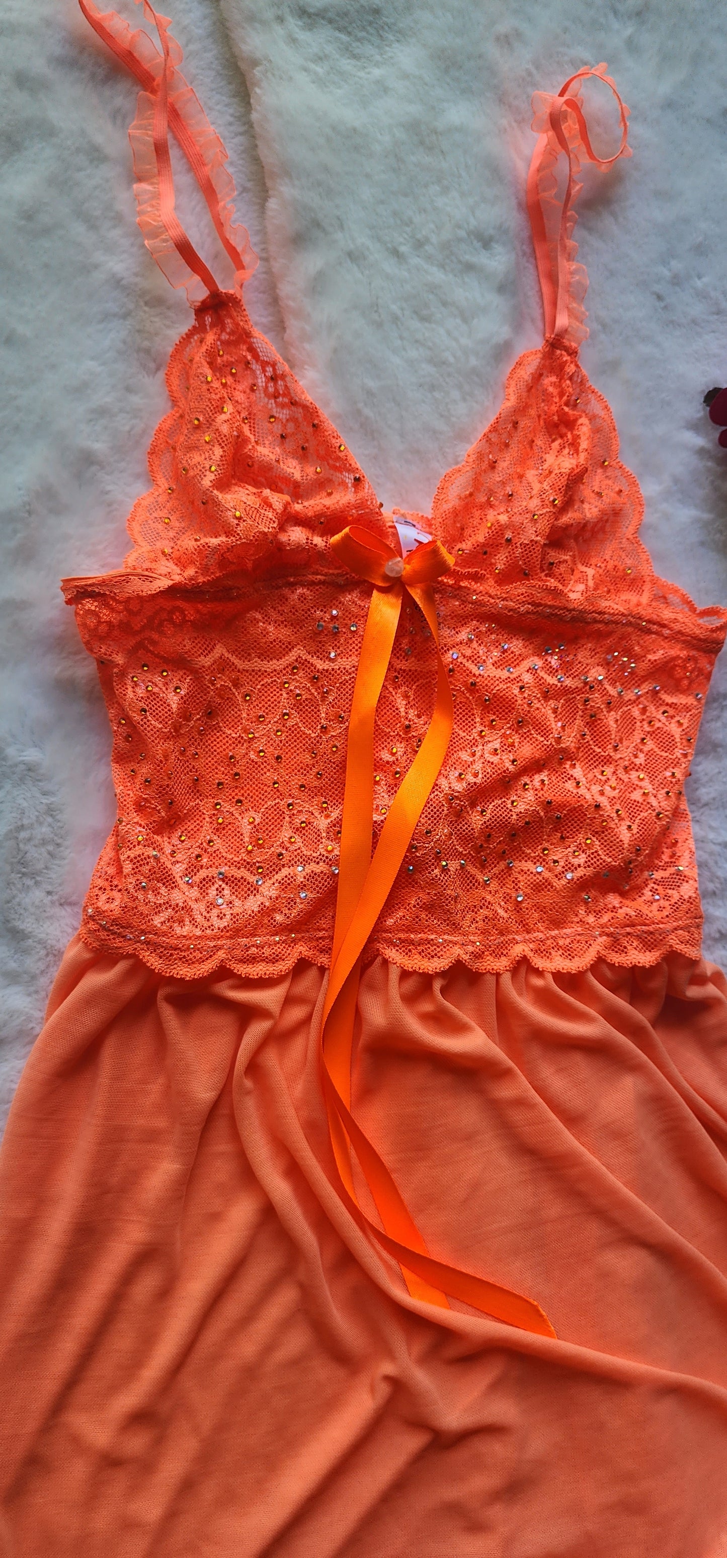 Babydoll de lujo con cuarzo rosado