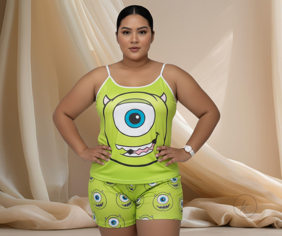 MIKE WAZOOWSKII - Pijama de pantalon - Piel de Durazno - hecha en Colombia - One Size Plus