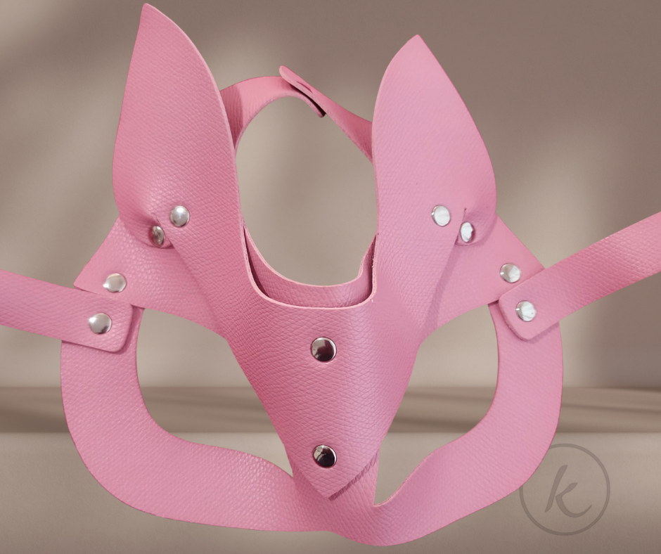 ANTIFAZ DE CUERO - color rosa