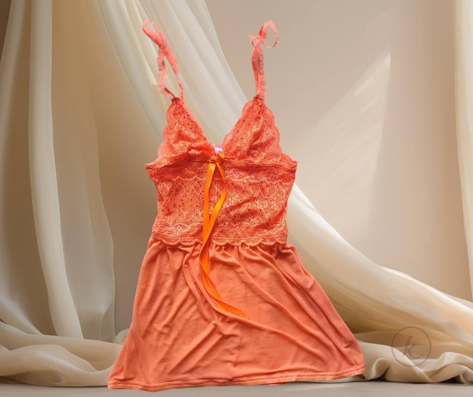 Babydoll de lujo con cuarzo rosado