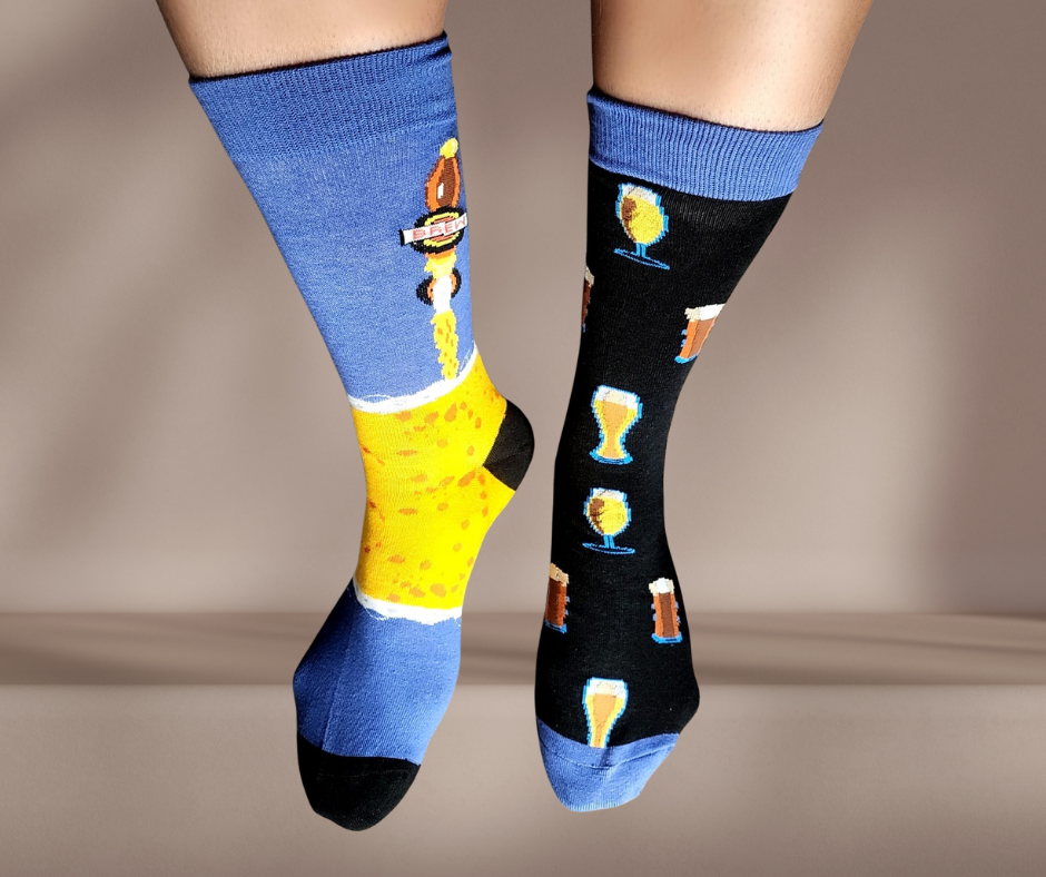 MEDIAS DIVERTIDAS CERVEZA - Estampado de cerveza - Ordena por WhatsApp