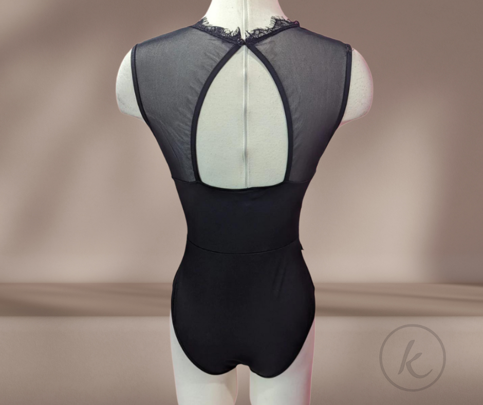 BODYSUIT NEGRO CON ENCAJE - Tamaño Medium