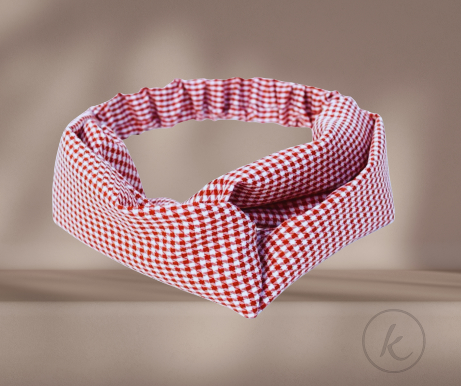 BANDANA - roja de cuadritos