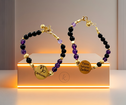 JOYERIA PULSERA DEL SIGNO CAPRICORNIO CON CUARZO