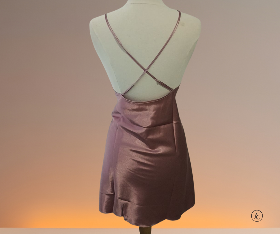 LENCERIA BABYDOLL ROSA - Imitaciojn de Seda- Tamaño XL