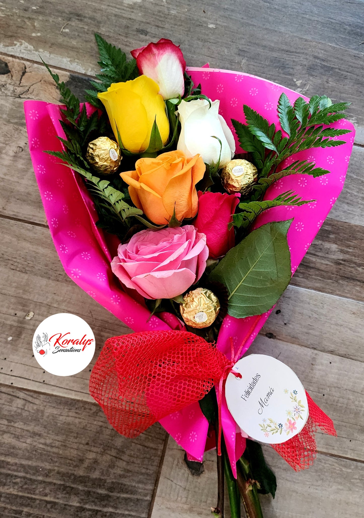 Bouquet de Rosas con Chocolates