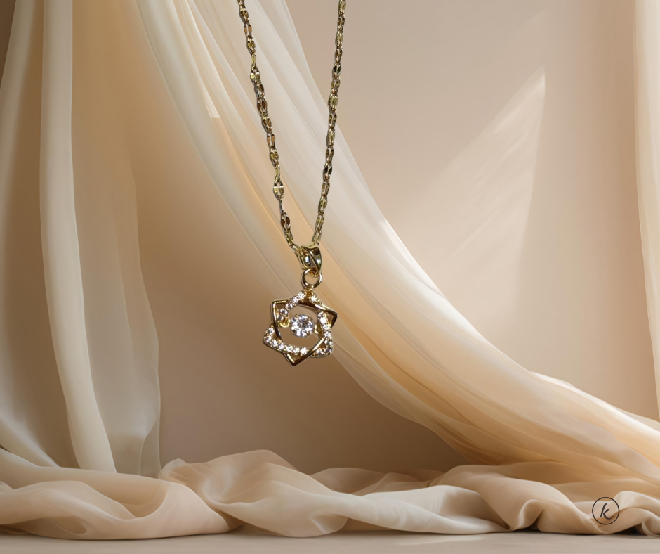 COLLAR ESTRELLA DE DAVID - Dorado - Cobre y Stainless Steel