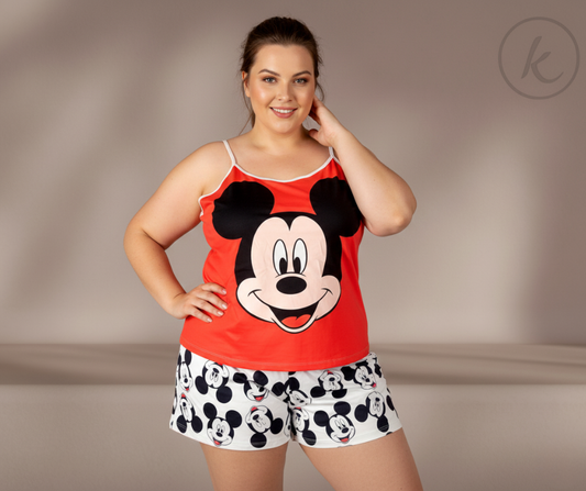 PIJAMA - Mickey - Talla one size -Material Piel de durazno
