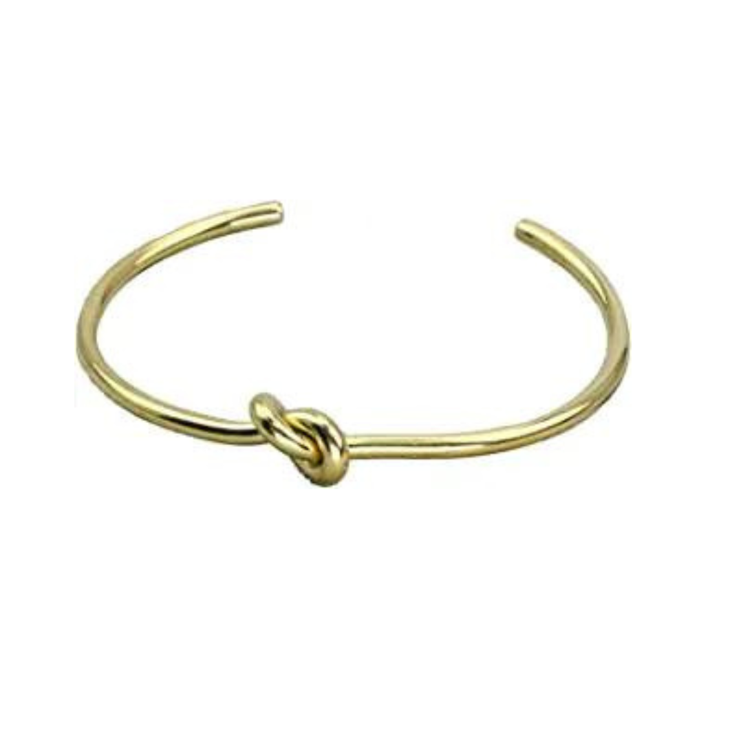 Brazalete oro de nudo unisex